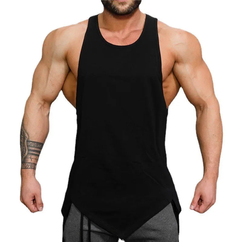 Summer Cotton Muscle Tank Sleeveless Bodybuilding Shirt