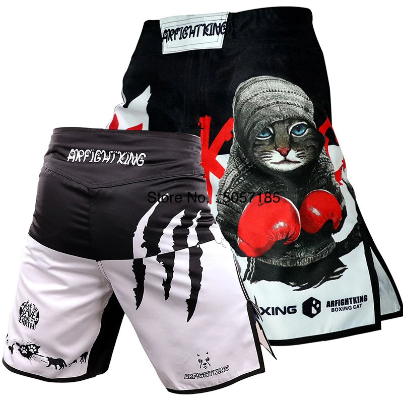 MMA Shorts Jiu Jitsu Muay Thai Pants Men's Fight Shorts Martial Arts BJJ Grappling Kickboxing Fighting Boxing Training Trunks
