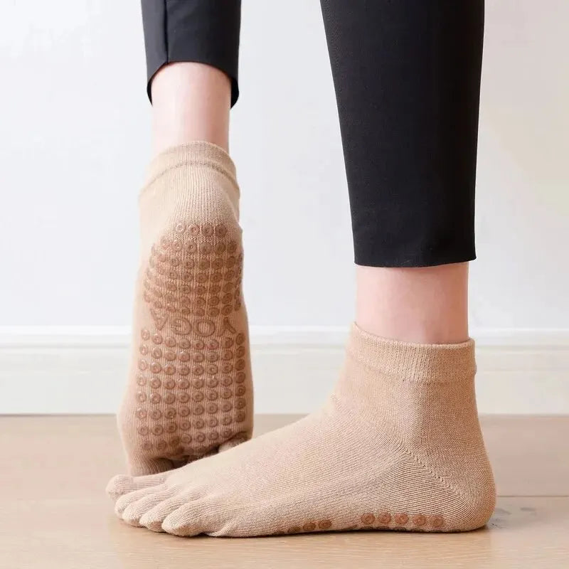 Breathable Cotton Pilates Socks for Women Non-Slip Yoga & Dance Socks