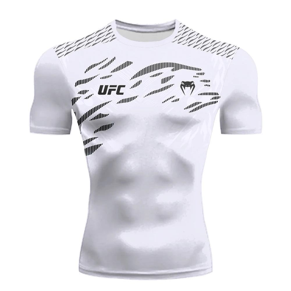 UFC Sports T-Shirt Men's Breathable Boxing & Fighting Tee