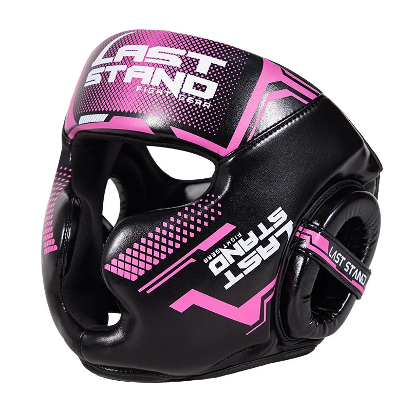 Last Stand Full-Cover Boxing Helmet – Thickened Head Guard for Karate, & Gym Training