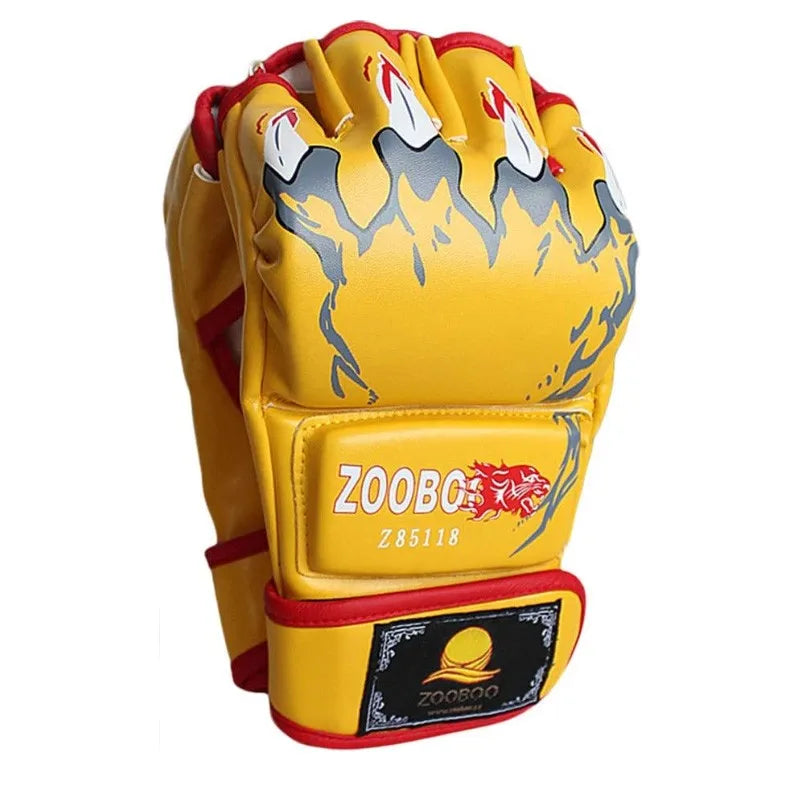 MMA Half-Finger Gloves for UFC, Boxing, Muay Thai & Training Sparring