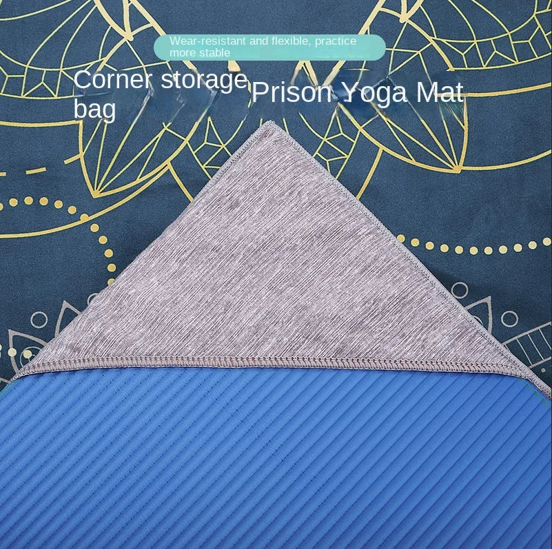 Double-Side Velvet Yoga Mat Towel Non-Slip, Quick-Dry & Portable