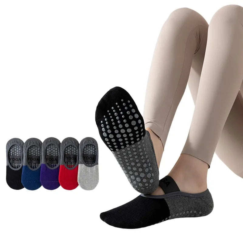 Barefoot Exercise Socks Anti-Slip Grip and Plain Yoga Socks