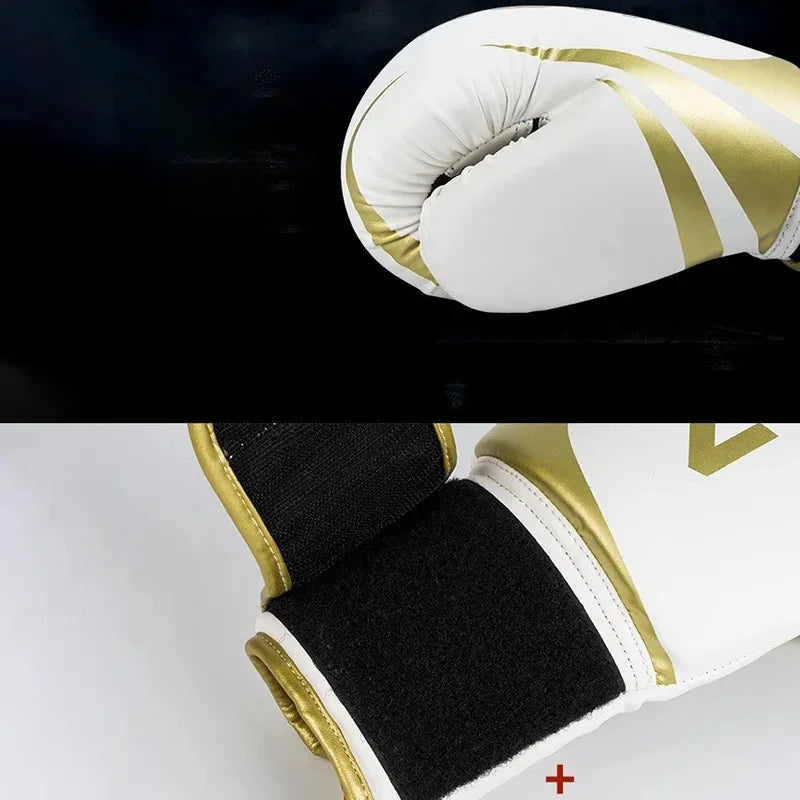PU Breathable Boxing Gloves Professional Sanda, Muay Thai & Fighting Gloves
