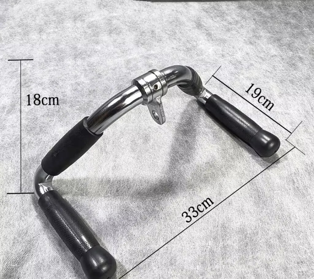 Heavy Duty Lat Pulldown Bar Solid T-Bar V-Bar for Rowing Workouts