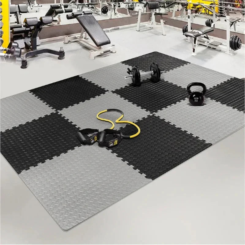 Non-Slip Foam Yoga Mat Tiles for Indoor Fitness Protection