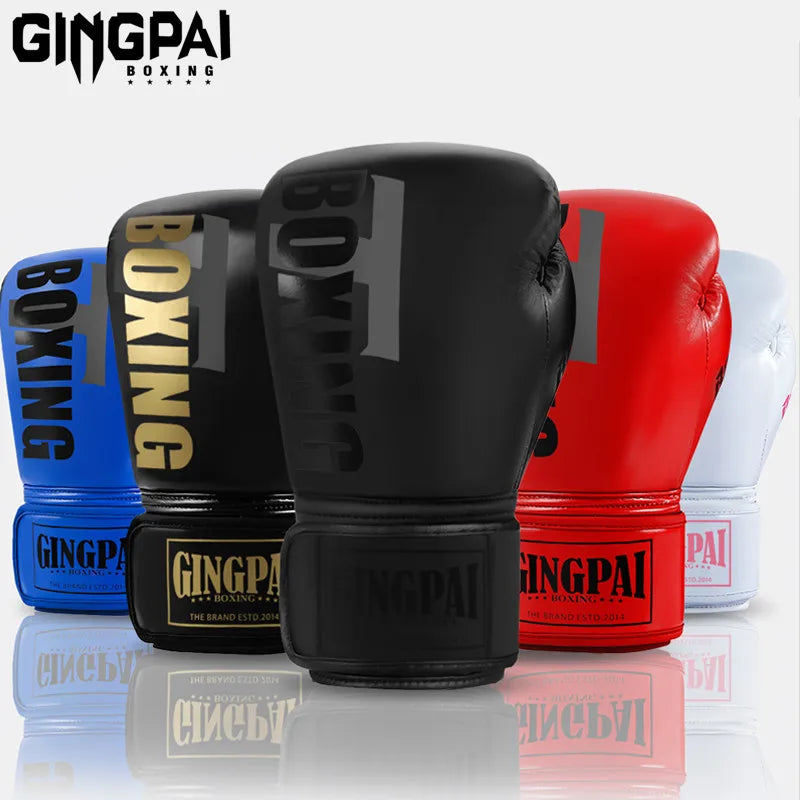 GINGPAI MMA Boxing Gloves – Muay Thai Sandbag Gloves for Training & Fighting