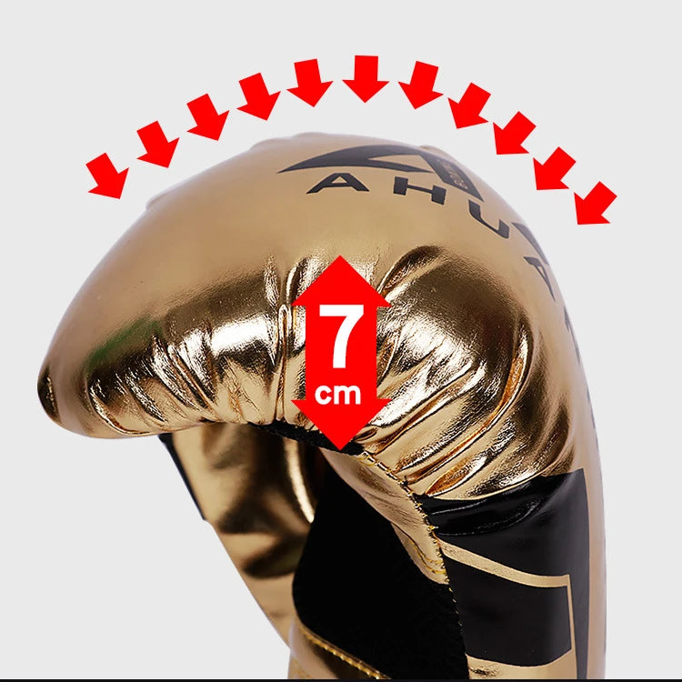 Boxing Gloves Sparring Gloves for Men PU Leather Sandbag Bag Muay Thai Fighting Combat Adult Muay Thai Competition Glove