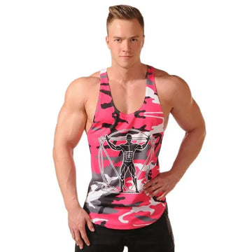 Bodybuilding Camo Tank Top Lightweight Workout Vest