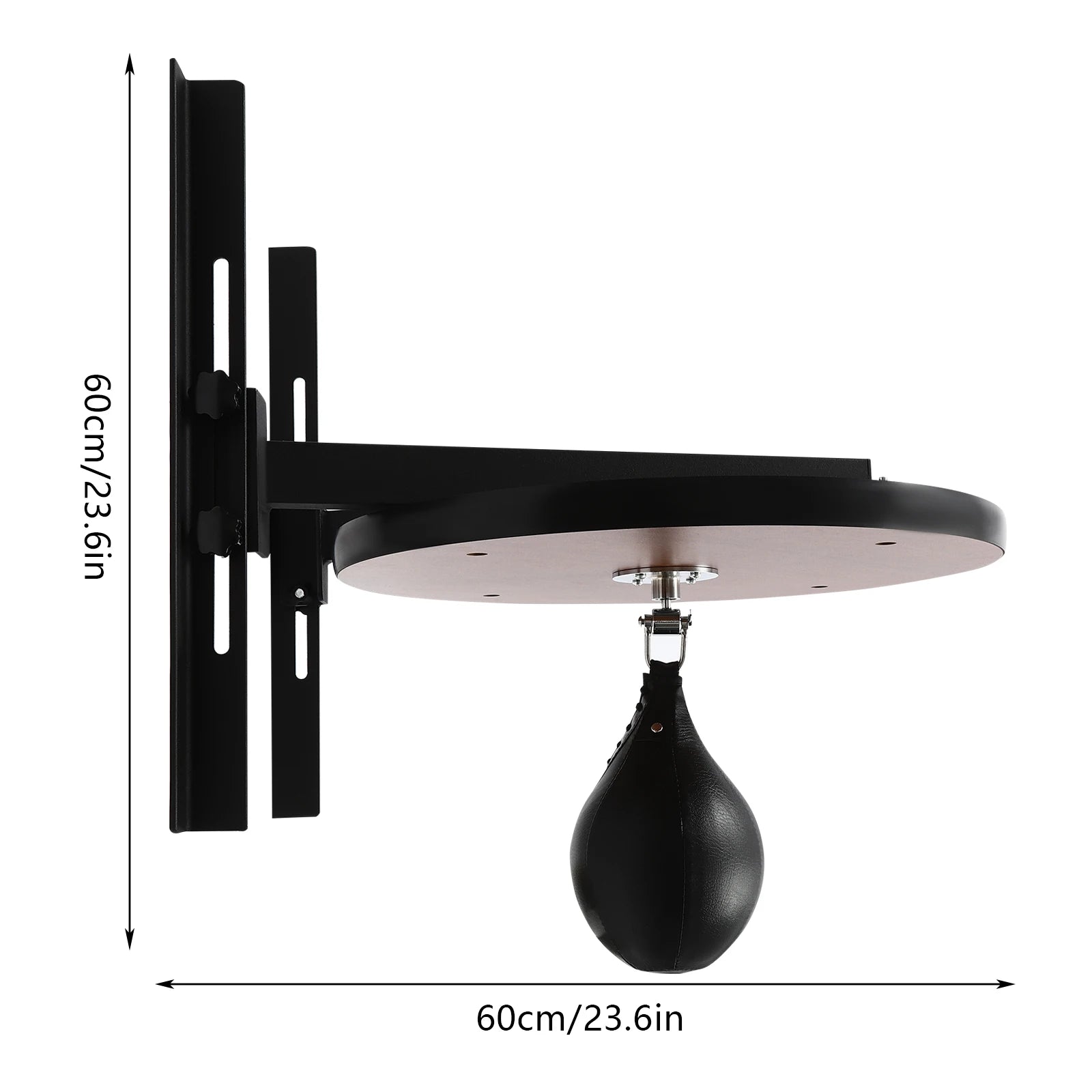 Speed Bag Platform Wall Mounted Speed Bags for Boxing Height Adjustable w/ Pump