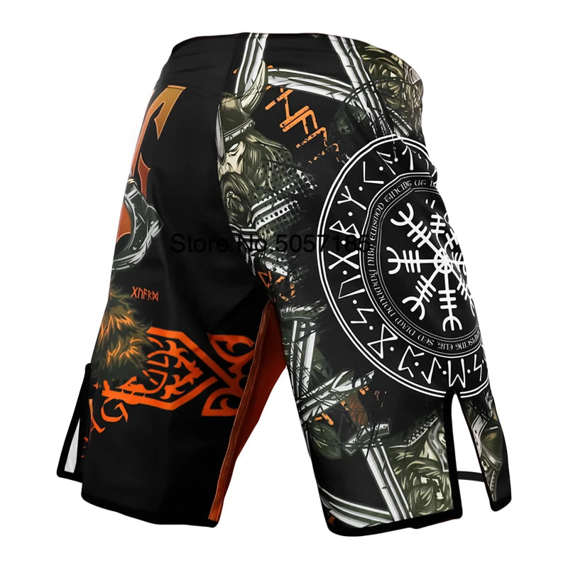 MMA Shorts Jiu Jitsu Muay Thai Pants Men's Fight Shorts Martial Arts BJJ Grappling Kickboxing Fighting Boxing Training Trunks