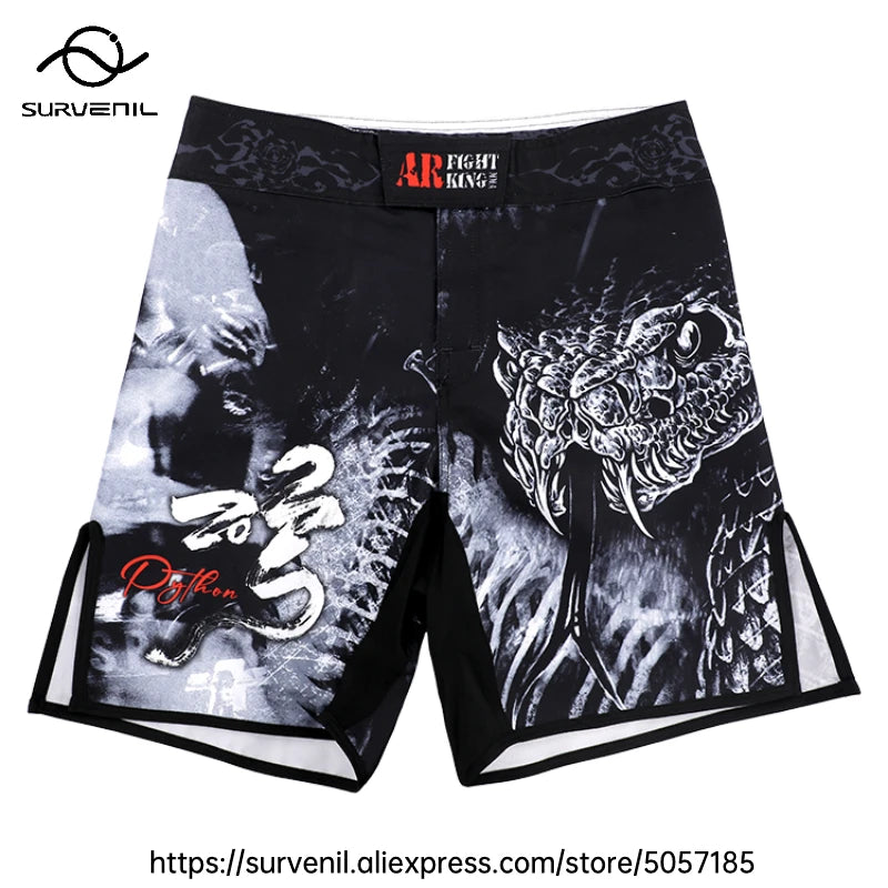 MMA Shorts Jiu Jitsu Muay Thai Pants Men's Fight Shorts Martial Arts BJJ Grappling Kickboxing Fighting Boxing Training Trunks