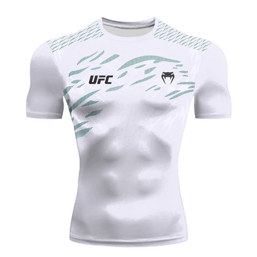 UFC Sports T-Shirt Men's Breathable Boxing & Fighting Tee