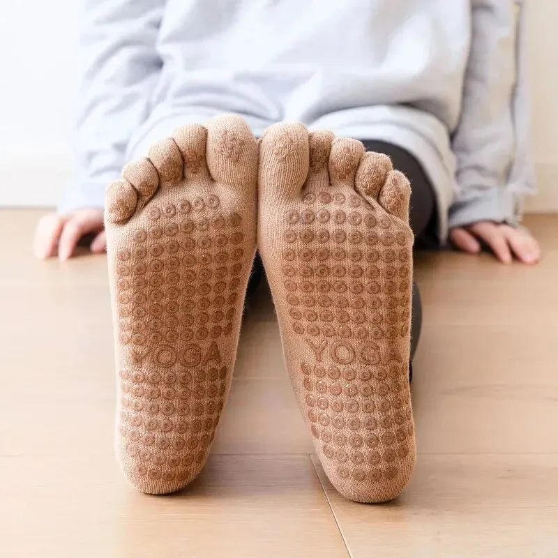 Breathable Cotton Pilates Socks for Women Non-Slip Yoga & Dance Socks