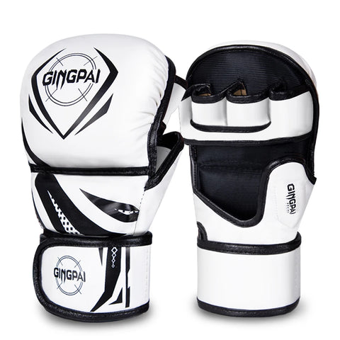 GINGPAI Boxing Gloves Pro Half-Finger Style for MMA & Training