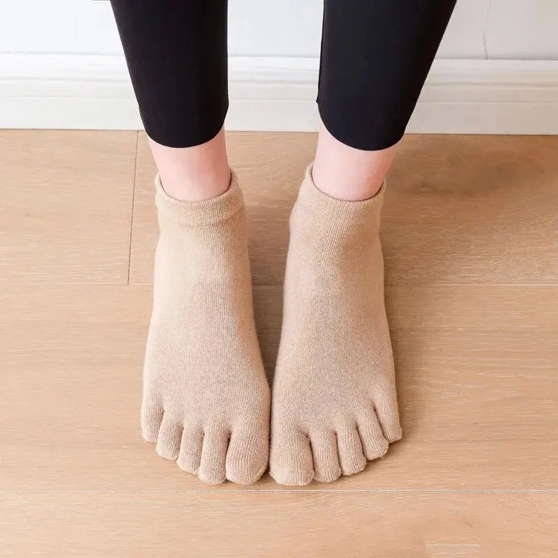 Breathable Cotton Pilates Socks for Women Non-Slip Yoga & Dance Socks