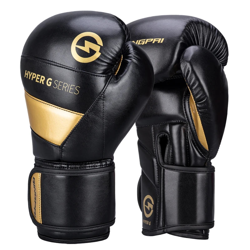 GINGPAI HYPHER G SERIES Boxing Gloves – PU Leather, Protective & Breathable