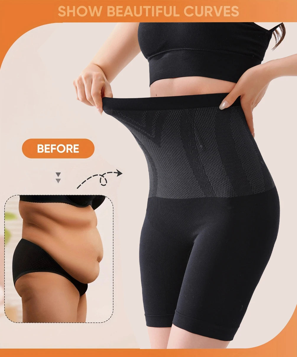 Women High-Waisted Shaping Pants – Seamless Tummy Slimming & Body Contouring