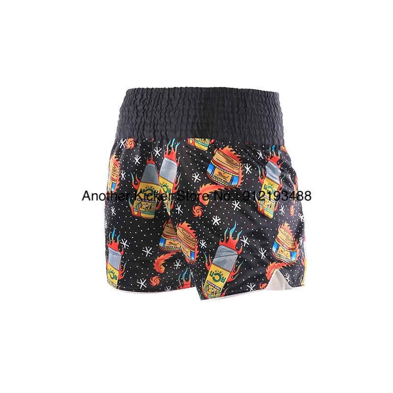 Muay Thai Shorts 2025 New Thai Boxing Shorts Women Men Child Patchwork Kickboxing Training Pants Gym MMA Martial Arts Fight Gear