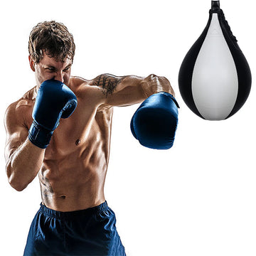 PU Leather Boxing Reflex Ball Hanging Speed Striking Bag