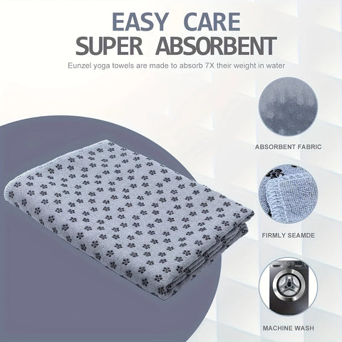 Sweat Absorbing Yoga Towel Non-Slip for Pilates & Hot Yoga