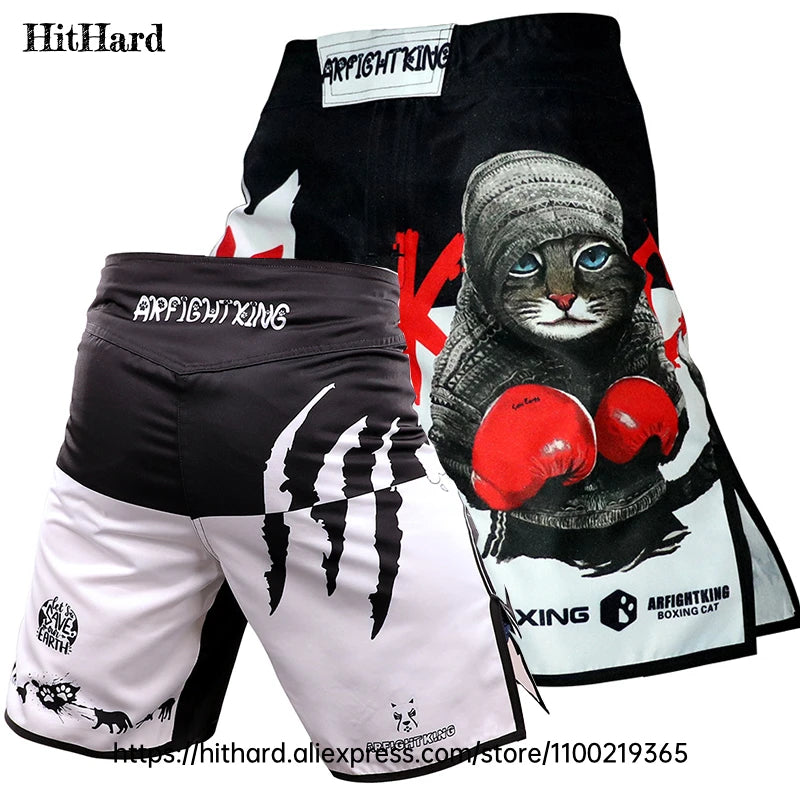 Tiger MMA Shorts BJJ Crossfit Wrestling Grappling Shorts Jiujitsu Martial Arts Combat Clothing Men Women Kickboxing Boxing Pants