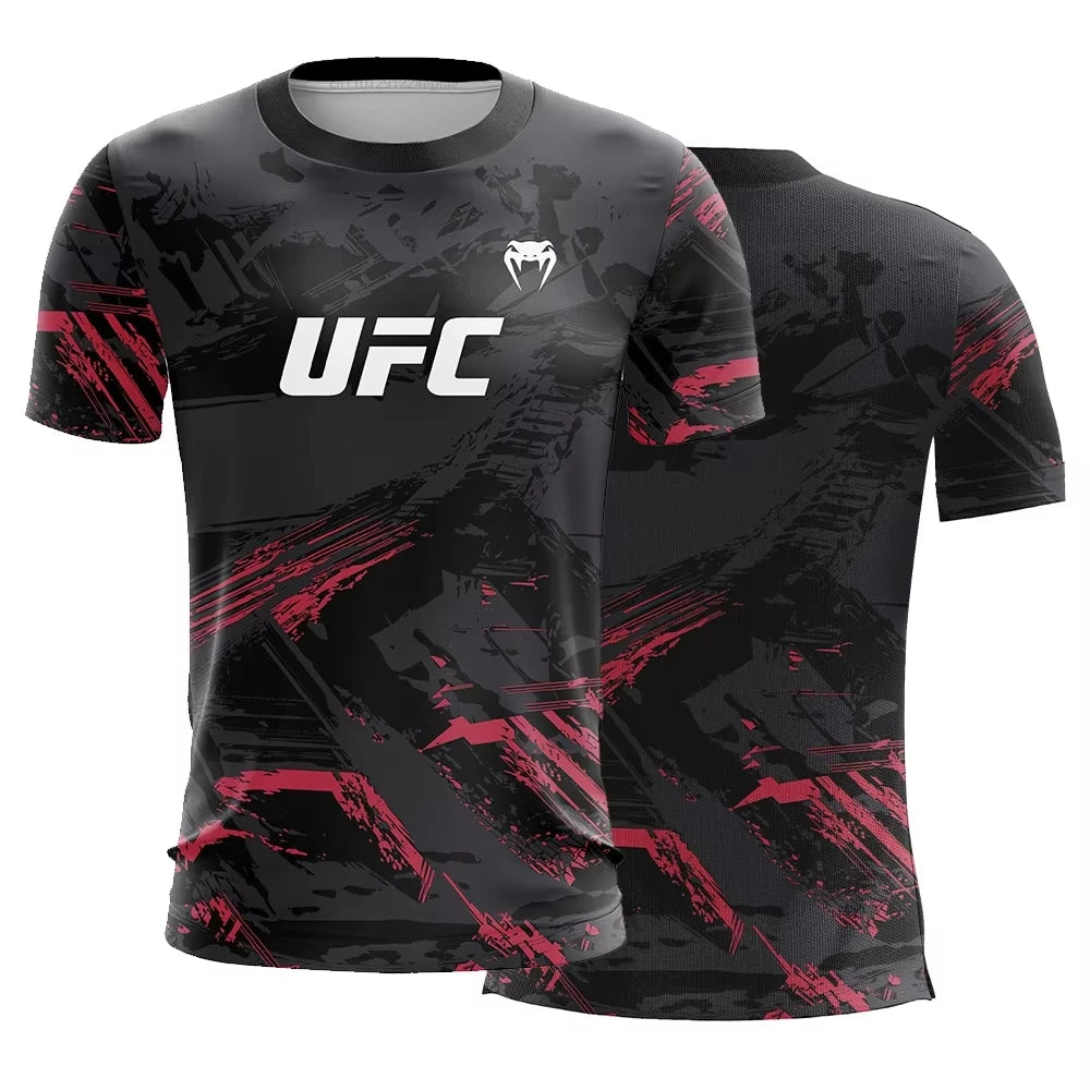 UFC Men’s Gym T-Shirt Lightweight MMA Training Sport Top
