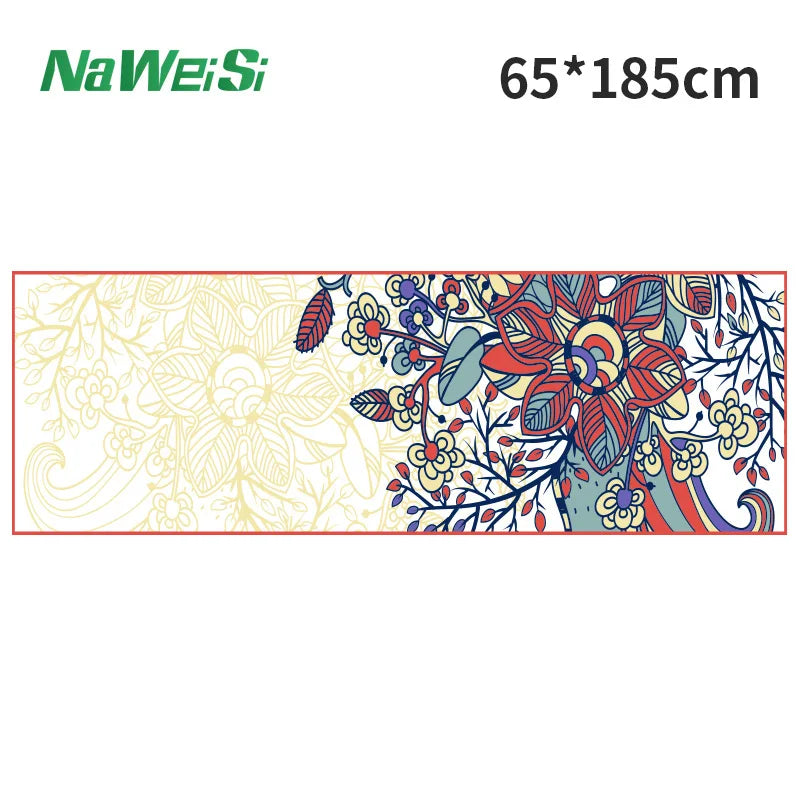 Double-Side Velvet Yoga Mat Towel Non-Slip, Quick-Dry & Portable