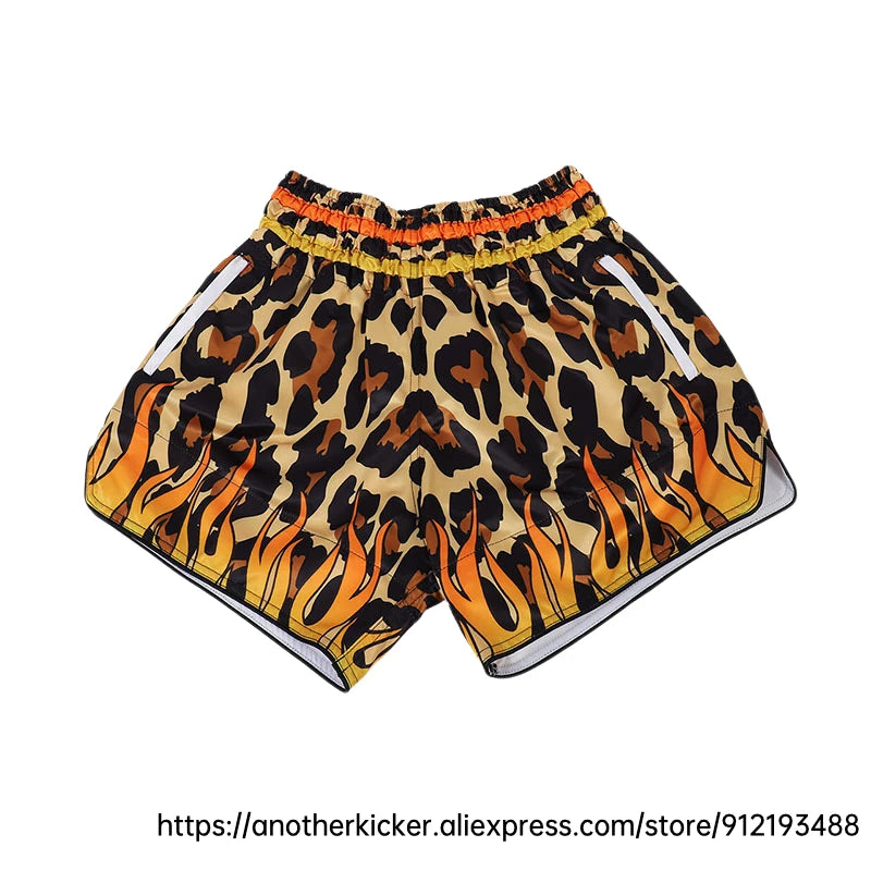 Muay Thai Shorts 2025 New Thai Boxing Shorts Women Men Child Patchwork Kickboxing Training Pants Gym MMA Martial Arts Fight Gear