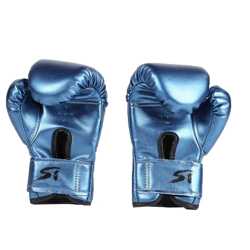 2pcs Boxing Training Fighting Gloves Breathable PU Leather Boxing Training Gloves Sanda Sparring Muay Thai MMA Karate Gloves