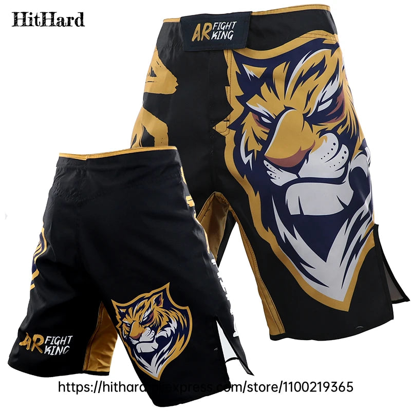Tiger MMA Shorts BJJ Crossfit Wrestling Grappling Shorts Jiujitsu Martial Arts Combat Clothing Men Women Kickboxing Boxing Pants