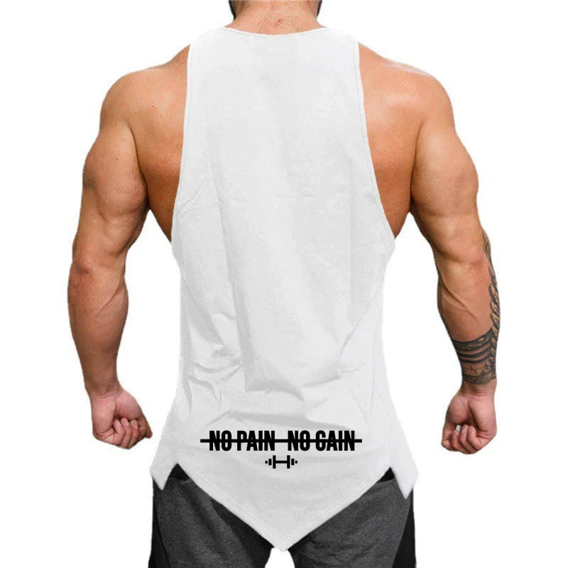 Summer Cotton Muscle Tank Sleeveless Bodybuilding Shirt