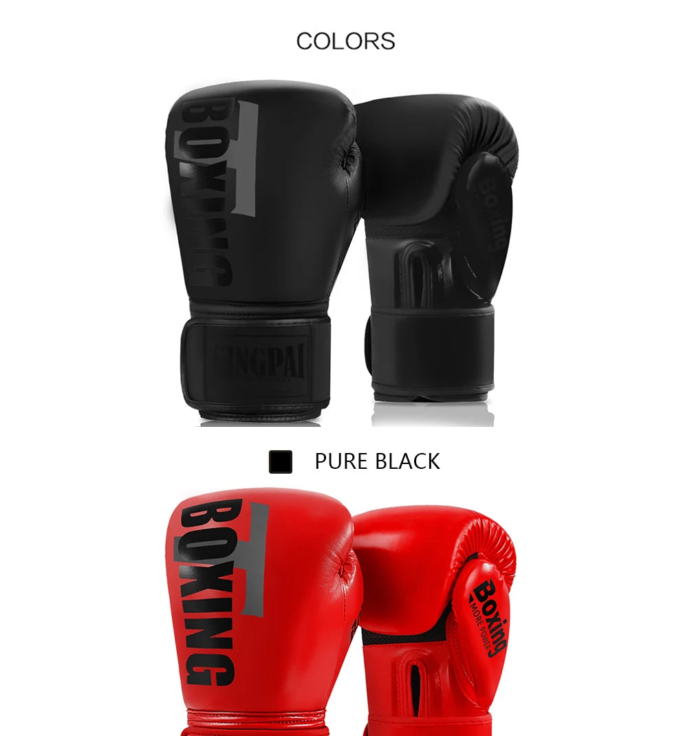 GINGPAI MMA Boxing Gloves – Muay Thai Sandbag Gloves for Training & Fighting