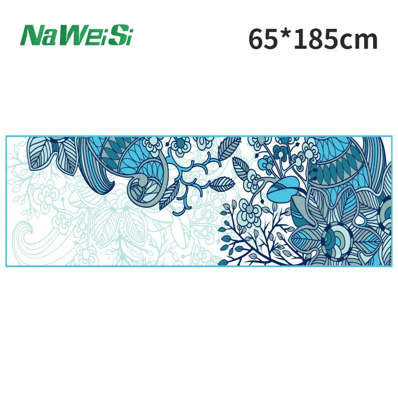 Double-Side Velvet Yoga Mat Towel Non-Slip, Quick-Dry & Portable