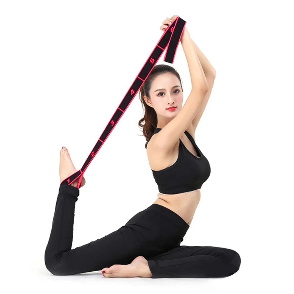 Yoga & Dance Stretching Belt Elastic Resistance Band for Pilates Workouts
