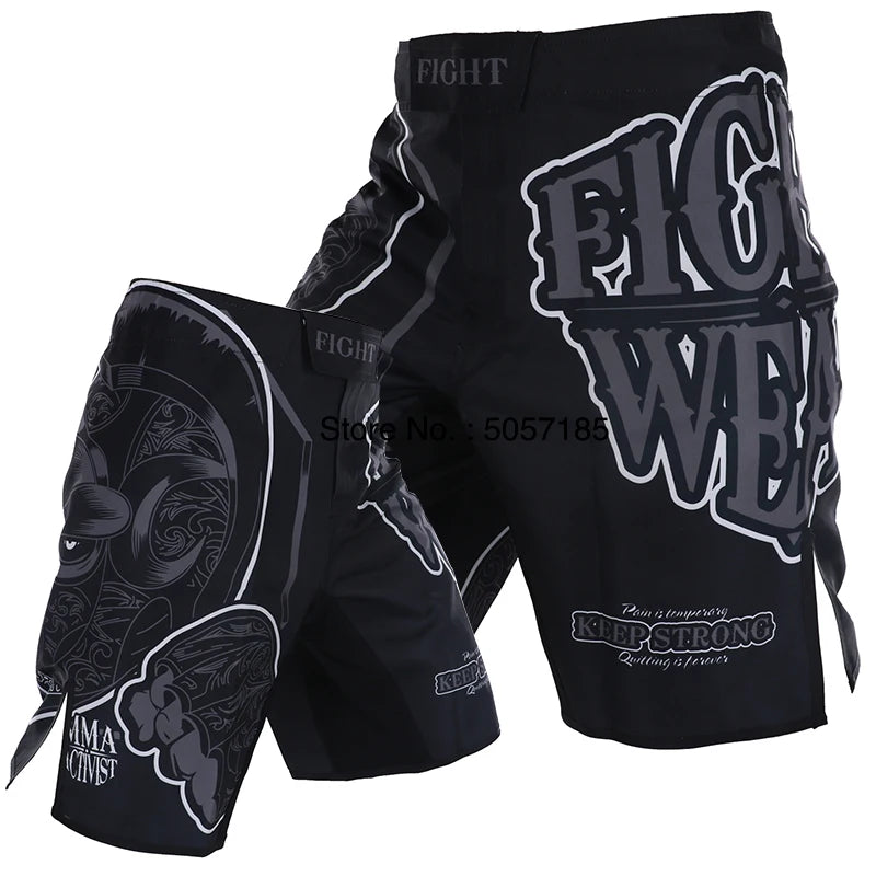MMA Shorts Jiu Jitsu Muay Thai Pants Men's Fight Shorts Martial Arts BJJ Grappling Kickboxing Fighting Boxing Training Trunks