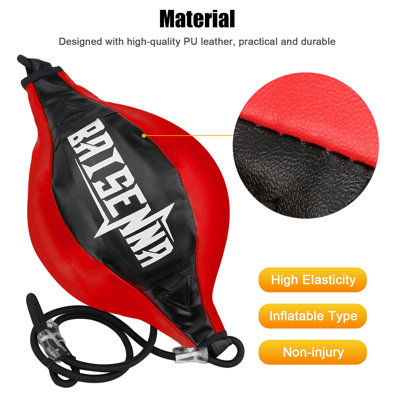 Double End MMA Punching Boxing Sparring Speed Ball Fitness Training Equipment US