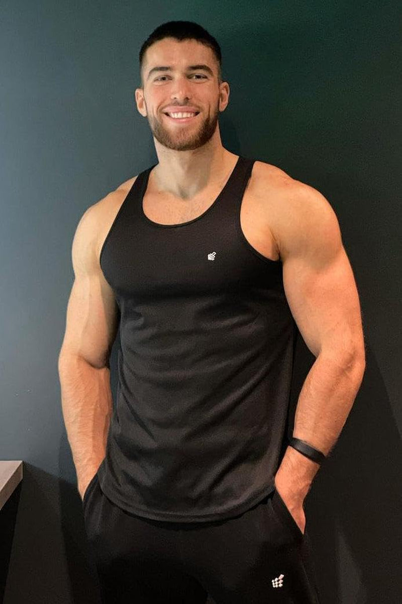 Men'S Quick Dry Microfiber Bodybuilding Stringer Tank Top